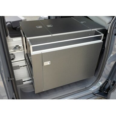 VW T7 FreeVan virtuvės modulis su technologija, be viryklės