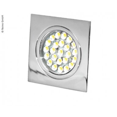 12V LED įleidžiamas šviestuvas chromas 12V LED įleidžiamas šviestuvas chromas