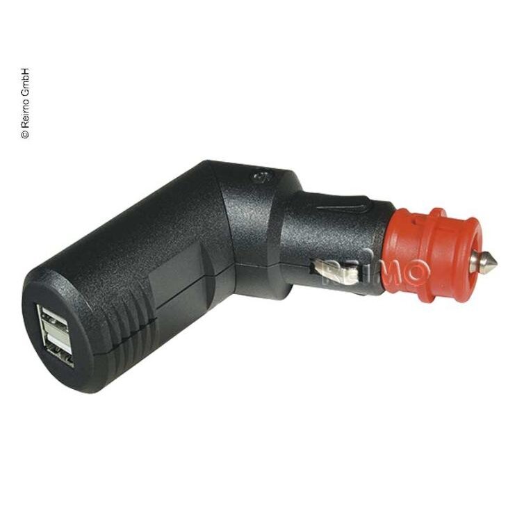 12V kištukas: kampinis USB dvigubas įkrovimo kištukas 12V 12V kištukas: kampinis USB dvigubas įkrovimo kištukas 12V