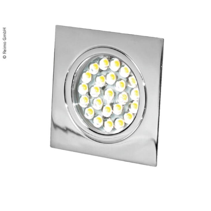 12V LED įleidžiamas šviestuvas chromas 12V LED įleidžiamas šviestuvas chromas
