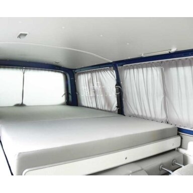 VW T6, VW T5 užuolaidos pilkos, permatomos šoniniams ir galiniams langams VW T6, VW T5 užuolaidos pilkos, permatomos šoniniams ir galiniams langams