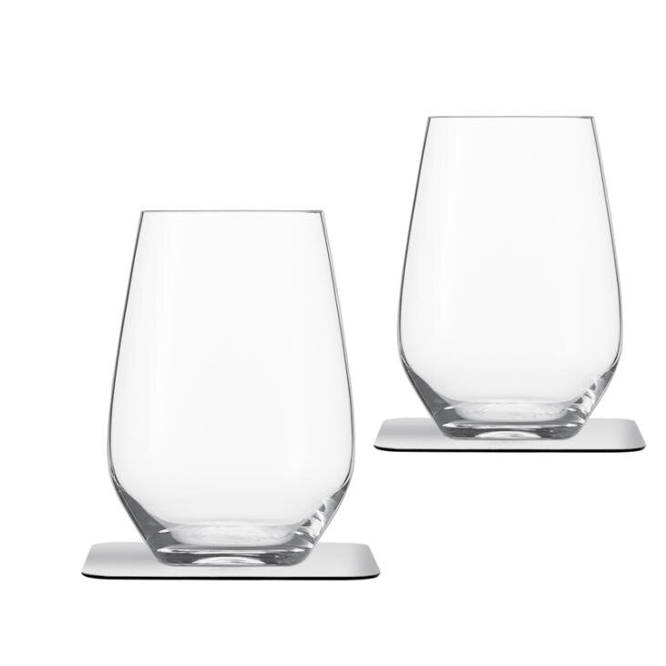 2 magnetinių long drink taurių rinkinys, įskaitant 2 magnetinius padėkliukus 2 magnetinių long drink taurių rinkinys, įskaitant 2 magnetinius padėkliukus