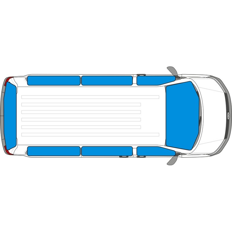 Šilumos kilimėlių rinkinys 8 vnt VW Caddy 5 trumpa bazė (nuo 2020 m.) 1