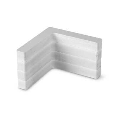 Sienos sutvirtinimas lango montavimui, R11mm, 4 kampai 25x25mm, baltas, skirtas RW Style 1 Sienos sutvirtinimas lango montavimui, R11mm, 4 kampai 25x25mm, baltas, skirtas RW Style 1