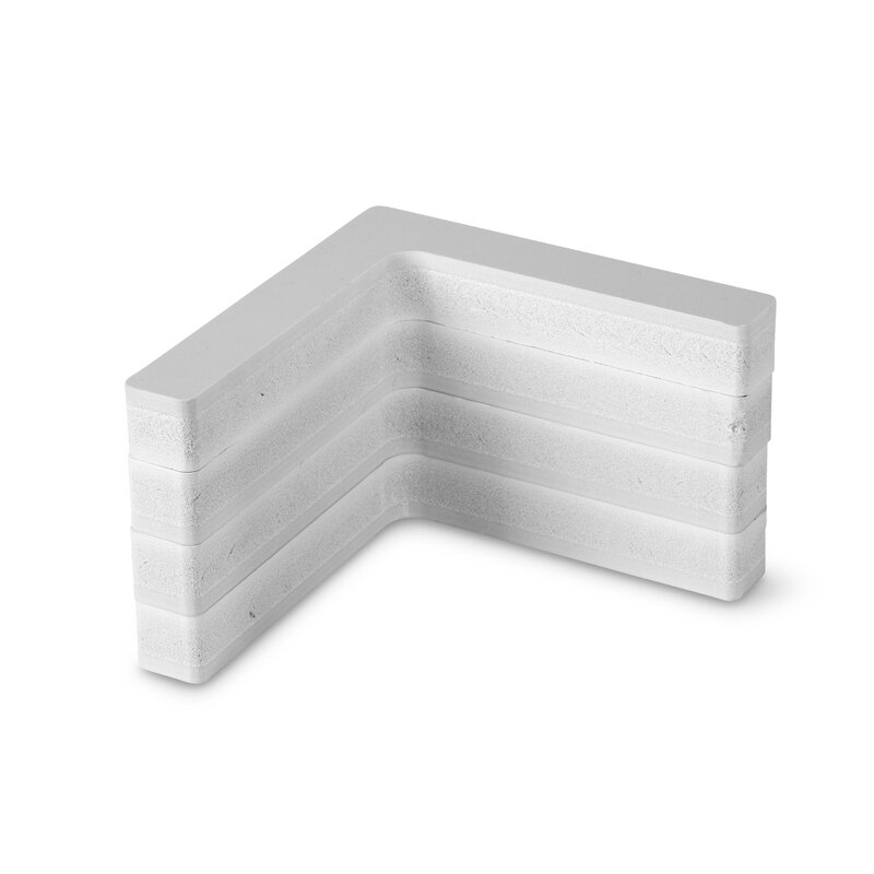 Sienos sutvirtinimas lango montavimui, R11mm, 4 kampai 25x25mm, baltas, skirtas RW Style 1 Sienos sutvirtinimas lango montavimui, R11mm, 4 kampai 25x25mm, baltas, skirtas RW Style 1