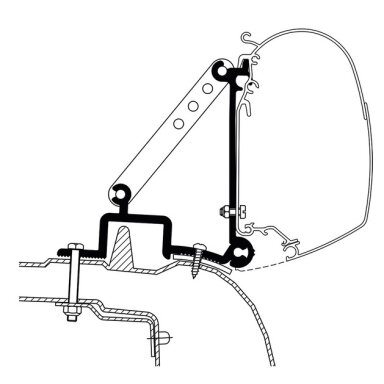 Sienos tvirtinimo adapteris – „Renault Master“ ir TO 3200/4200/5200/8000 Sienos tvirtinimo adapteris – „Renault Master“ ir TO 3200/4200/5200/8000