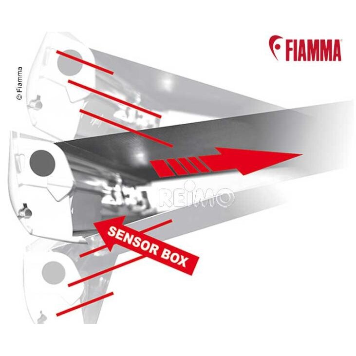 FIAMMA F45 Eagle, 3,5 m, Delux pilka, baltas korpusas 2 FIAMMA F45 Eagle, 3,5 m, Delux pilka, baltas korpusas 2