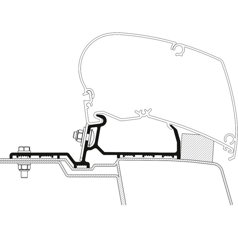 Thule Omnistor adapteris Renault Master G2 Thule Omnistor adapteris Renault Master G2