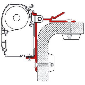 Adapteris F45i / F45iL nestandartiniam tvirtinimui (tik C raide pažymėta dalis) Adapteris F45i / F45iL nestandartiniam tvirtinimui (tik C raide pažymėta dalis)