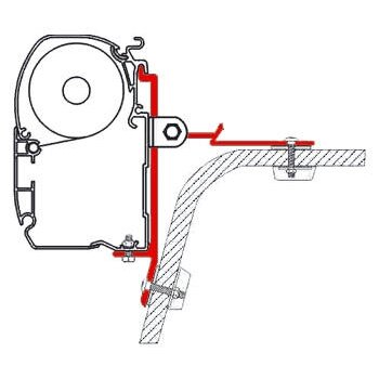Adapteris F45i/F45iL nestandartiniam tvirtinimui (tik U raide pažymėta dalis) Adapteris F45i/F45iL nestandartiniam tvirtinimui (tik U raide pažymėta dalis)