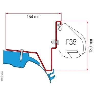 Adapteris markizei Fiamma F35 Pro 15