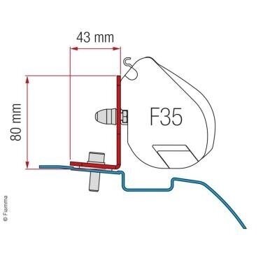 Adapteris markizei Fiamma F35 Pro 17