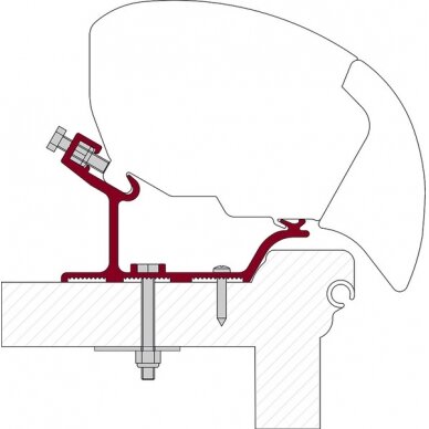 Adapteris Fiamma stogo tentams F65, F65S ir F65L Adapteris Fiamma stogo tentams F65, F65S ir F65L