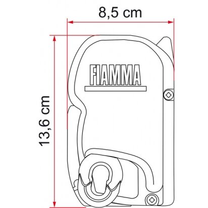Komplektas FIAMMA PSA F45S su adapteriu – Deep Black 2