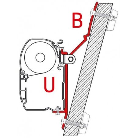 Adapteris F45i/F45iL nestandartiniam tvirtinimui (tik U raide pažymėta dalis) 2 Adapteris F45i/F45iL nestandartiniam tvirtinimui (tik U raide pažymėta dalis) 2