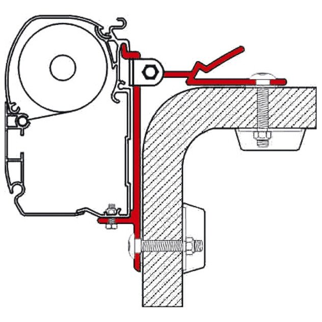 Adapteris F45i/F45iL nestandartiniam tvirtinimui (tik T raide pažymėta dalis) 5 Adapteris F45i/F45iL nestandartiniam tvirtinimui (tik T raide pažymėta dalis) 5