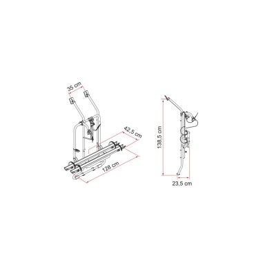 Carry Bike VW T4 D su dvigubomis galinėmis durelėmis – sidabro spalvos Carry Bike VW T4 D su dvigubomis galinėmis durelėmis – sidabro spalvos