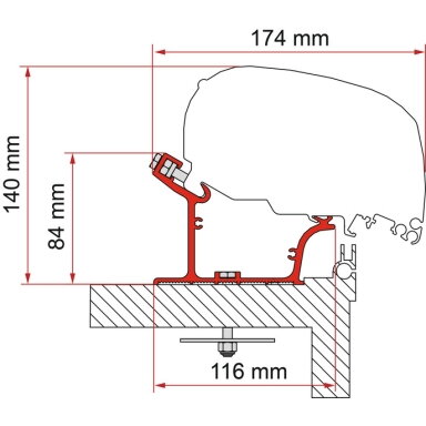 Fiamma Kit Adria Caravan nuo 2015 m. pagaminimo metų Fiamma Kit Adria Caravan nuo 2015 m. pagaminimo metų