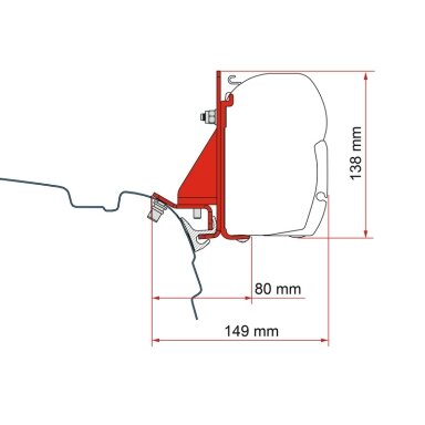 Tento adapteris F45, skirtas T5 / T6 Tento adapteris F45, skirtas T5 / T6