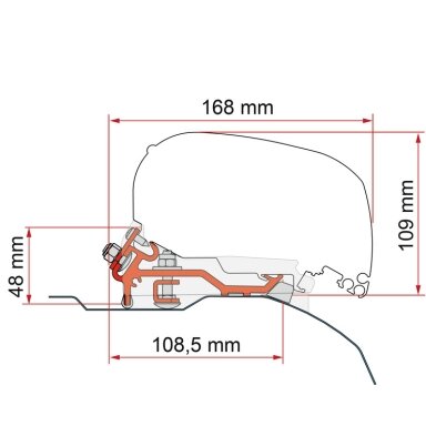 F80S/F85L plokščio adapterio rinkinys aukštam stogui H2 – sidabrinis F80S/F85L plokščio adapterio rinkinys aukštam stogui H2 – sidabrinis