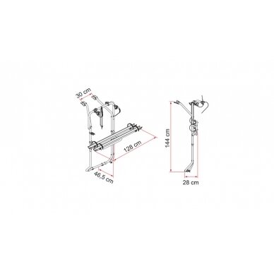 Carry Bike VW T5 D / T6 D – tamsiai juodas 1 Carry Bike VW T5 D / T6 D – tamsiai juodas 1