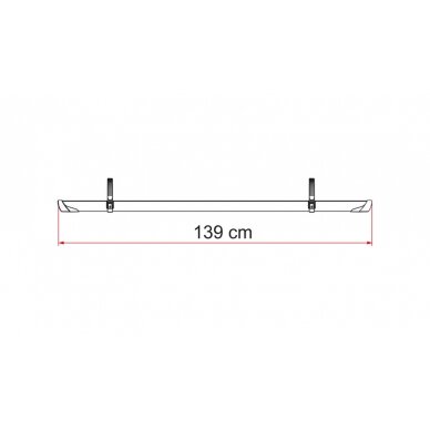 Dviračių bėgis Rail Plus XL – sidabrinis 139cm ilgio 1 Dviračių bėgis Rail Plus XL – sidabrinis 139cm ilgio 1