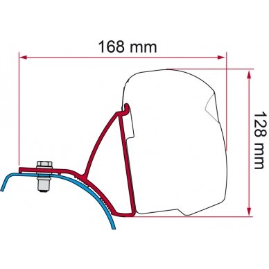 F45s / F43van adapteris Renault Trafic / Opel Vivaro / Nissan Primastar L1 / L2 iki 2015 F45s / F43van adapteris Renault Trafic / Opel Vivaro / Nissan Primastar L1 / L2 iki 2015