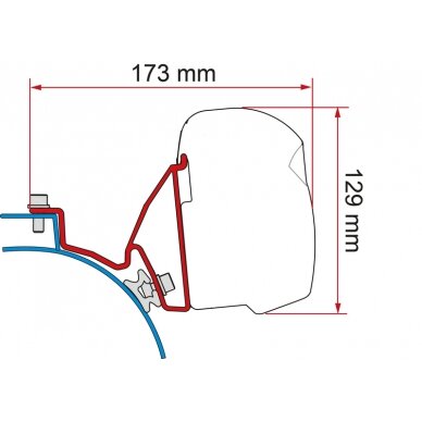 Adapteris F43 VW T5/6 California Adapteris F43 VW T5/6 California