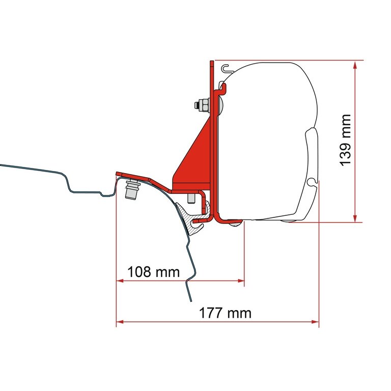 Multirail adapteris – tvirtinimo adapteris, skirtas F45 VW T5/T6/T6.1 su Reimo Multirail Multirail adapteris – tvirtinimo adapteris, skirtas F45 VW T5/T6/T6.1 su Reimo Multirail