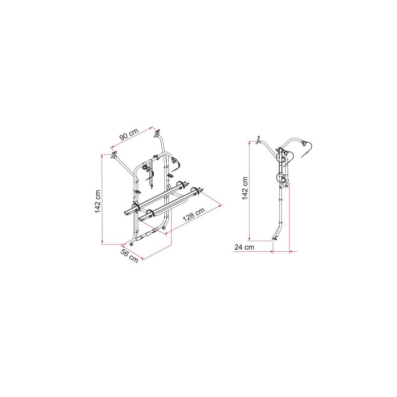 Carry Bike, skirtas VW T6/T6.1 – sidabrinis 1