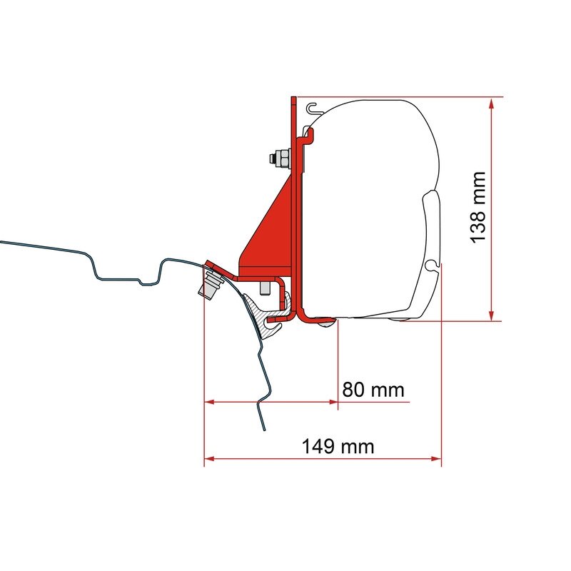 Tento adapteris F45, skirtas T5 / T6 Tento adapteris F45, skirtas T5 / T6