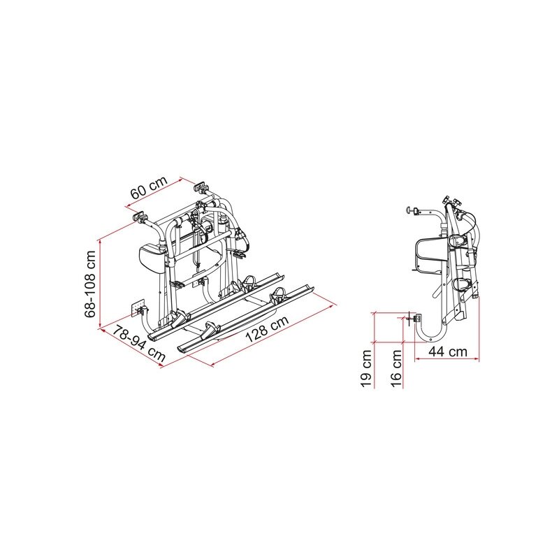 „Fiamma Carry-Bike Motor Lift 77“ skirtas 2–4 dviračiams / 2 el. dviračiams 6 „Fiamma Carry-Bike Motor Lift 77“ skirtas 2–4 dviračiams / 2 el. dviračiams 6