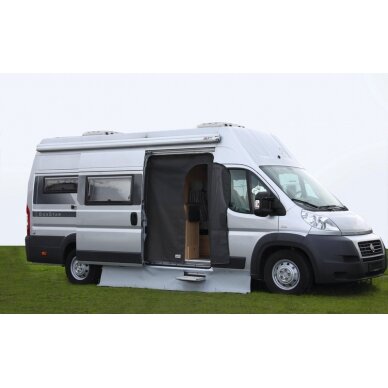 Stumdomos durys - tinklelis nuo uodų Fiat Ducato nuo 07, tvirtinimas prie magneto 1