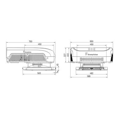 Stoginis kondicionierius „Breezonic Slim HP“ 1700 W – baltas 2 Stoginis kondicionierius „Breezonic Slim HP“ 1700 W – baltas 2