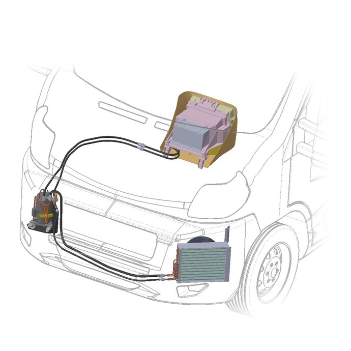 „Fiat Ducato“ / „Citroën Jumper“ / „Renault Boxer“ / „Opel Movano“ oro kondicionavimo sistema Ultra Comfort 8000 2 „Fiat Ducato“ / „Citroën Jumper“ / „Renault Boxer“ / „Opel Movano“ oro kondicionavimo sistema Ultra Comfort 8000 2