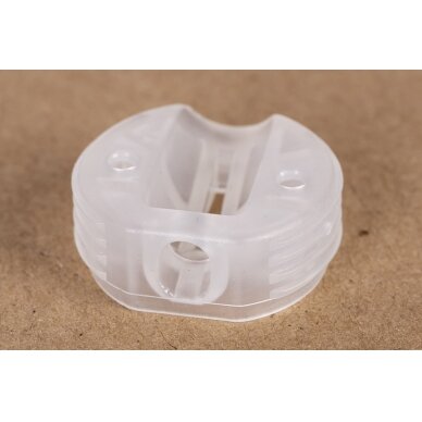 Baldų jungtis Ø22,8 mm skaidri 1 Baldų jungtis Ø22,8 mm skaidri 1