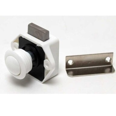 Push Lock Mini - baldų spyna balta Push Lock Mini - baldų spyna balta