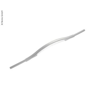 Spintelės rankena sidabrinė, matiškai lakuota, ilgis 160mm Spintelės rankena sidabrinė, matiškai lakuota, ilgis 160mm