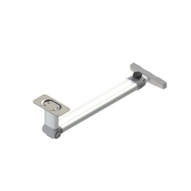 Nulenkiama sidabrinė stalo koja, reguliuojamo aukščio 680–780mm