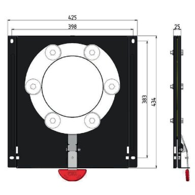 Apsukimas skirtas „Volkswagen T5/T6/T6.1“ - Originalioms sėdynėms 2003–2024 m. - Vairuotojo / keleivio pusėje Apsukimas skirtas „Volkswagen T5/T6/T6.1“ - Originalioms sėdynėms 2003–2024 m. - Vairuotojo / keleivio pusėje