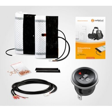 Vario 01 įmontuotas sėdynės šildymas 22x50cm, 5 pakopų 2 Vario 01 įmontuotas sėdynės šildymas 22x50cm, 5 pakopų 2