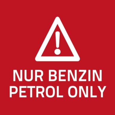 Ženklas „Benzinas“.