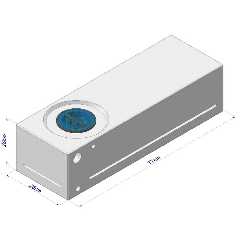 Vandens bakas 40l Fix System
