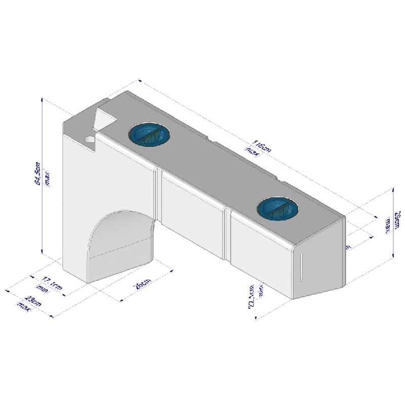 vandens bakas 95l Fix System