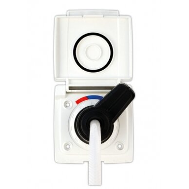 Išorinė dušo jungtis juoda Išorinė dušo jungtis juoda