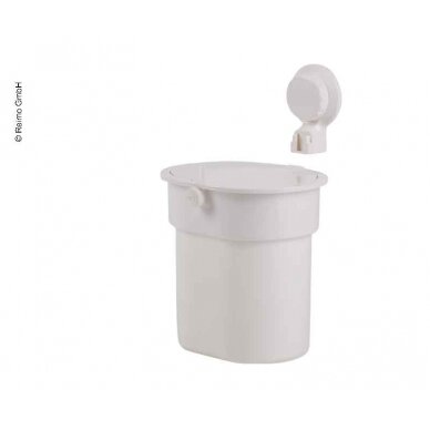 Šiukšlių dėžė su siurbtuku, balta, iki 3 kg, mygtukas 2 Šiukšlių dėžė su siurbtuku, balta, iki 3 kg, mygtukas 2