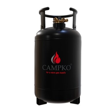 CAMPKO 30 litrų dujų balionas su 80 % daugiavožtuvu (DE) CAMPKO 30 litrų dujų balionas su 80 % daugiavožtuvu (DE)