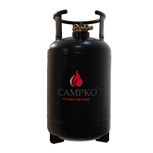 CAMPKO 30 litrų dujų balionas su 80 % daugiavožtuvu (DE)