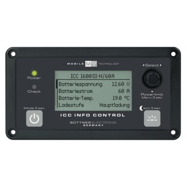 ICC informacijos valdymo pultas 130x70x35 mm