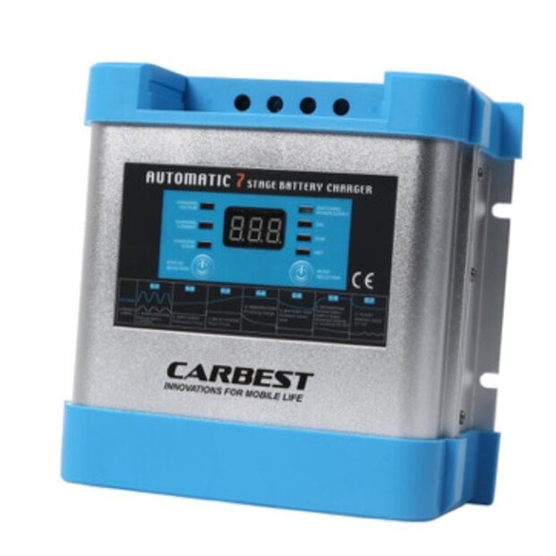 Įkroviklis 15A 12V 7 pakopų perjungimo režimas Carbest Įkroviklis 15A 12V 7 pakopų perjungimo režimas Carbest